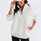🔥Ultimo giorno di promozione: 50% DI SCONTO🏆 Felpa da donna con zip e spalle scese