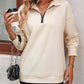 🔥Ultimo giorno di promozione: 50% DI SCONTO🏆 Felpa da donna con zip e spalle scese