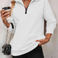 🔥Ultimo giorno di promozione: 50% DI SCONTO🏆 Felpa da donna con zip e spalle scese